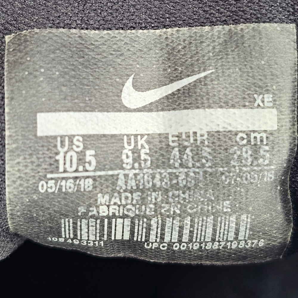 Nike Air Zoom Pegasus 35 Men 10.5 Black Shield Water Repellent Running Shoes - Picture 9 of 9